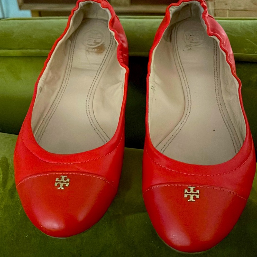 Tory Burch Orange Flats